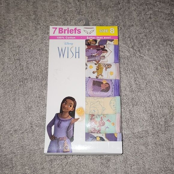 Girls Wish 7 Pack Character Underwear, Size 8 - Picture 8 of 9